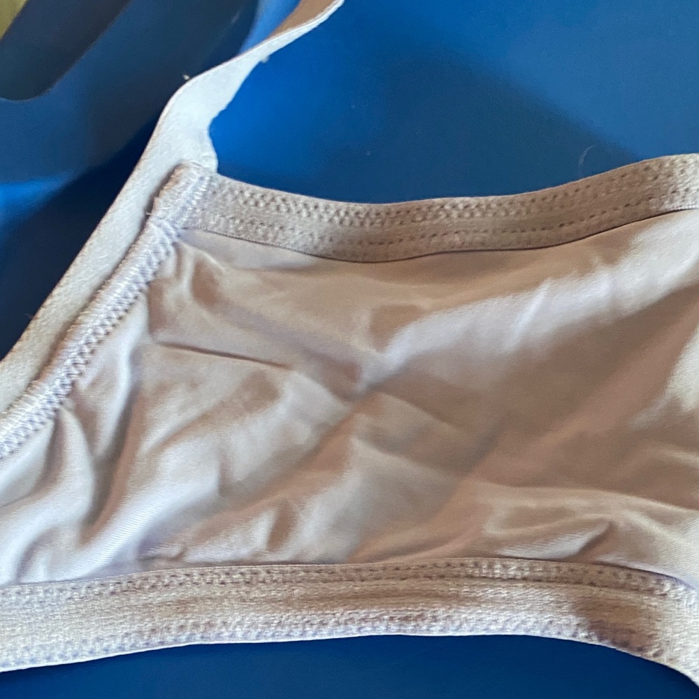 Soma Embraceable Unlined  Lace Trimmed Bra in blue and Black - Picture 4 of 11